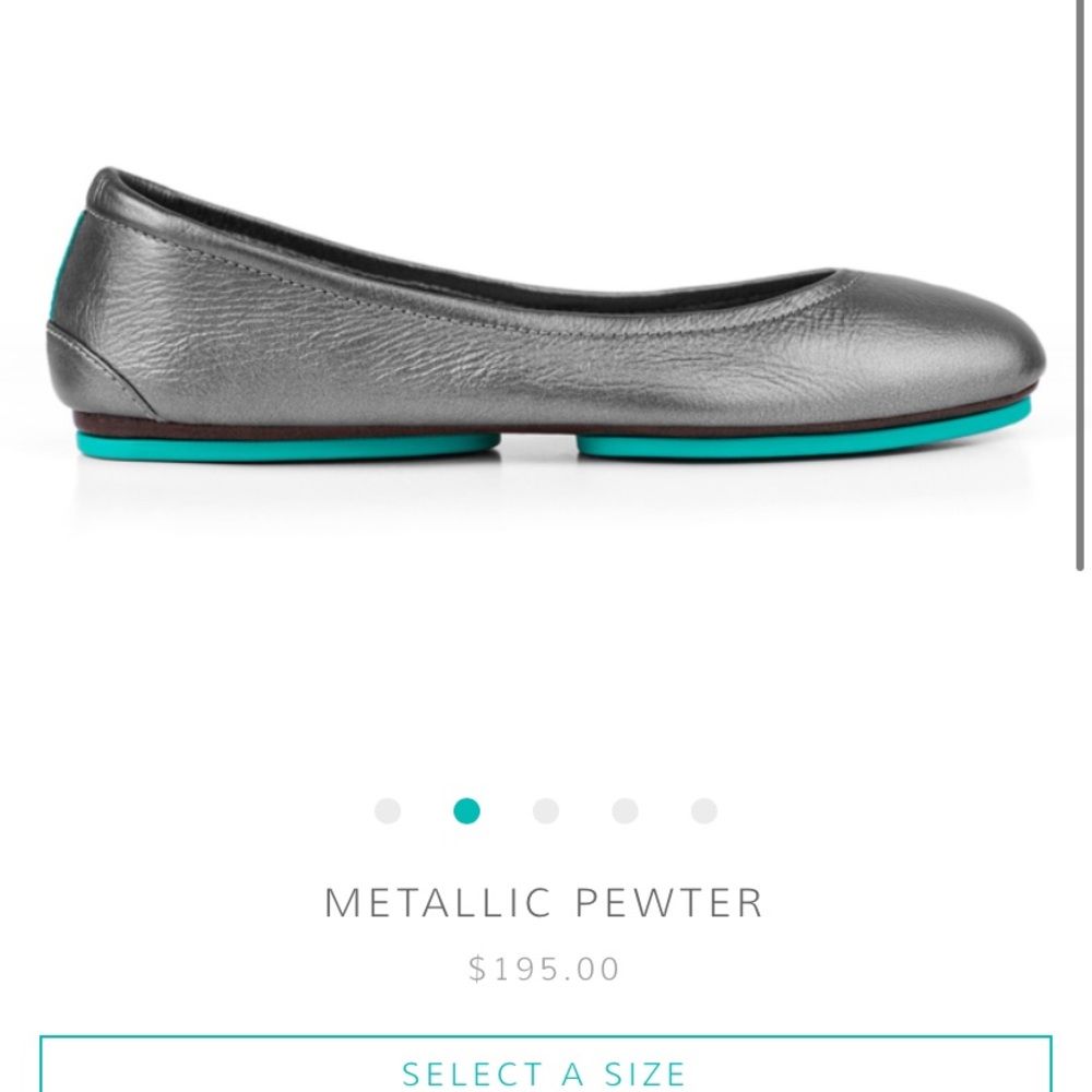 Tieks Pewter Flats